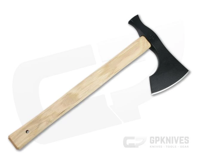 American Tomahawk Model 2 Black 1060 Hickory Wood Tomahawk ATM2-HW - Image 3