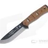 TOPS B.O.B. Fieldcraft Black 1095 Rocky Mountain Tread Tan Micarta Fixed Blade Knife BROS-01RMT