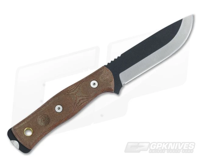 TOPS B.O.B. Fieldcraft Black 1095 Tan Canvas Micarta Fixed Blade Knife BROS01 - Image 3