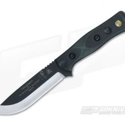 TOPS B.O.B. Fieldcraft Knife Black and Green G10