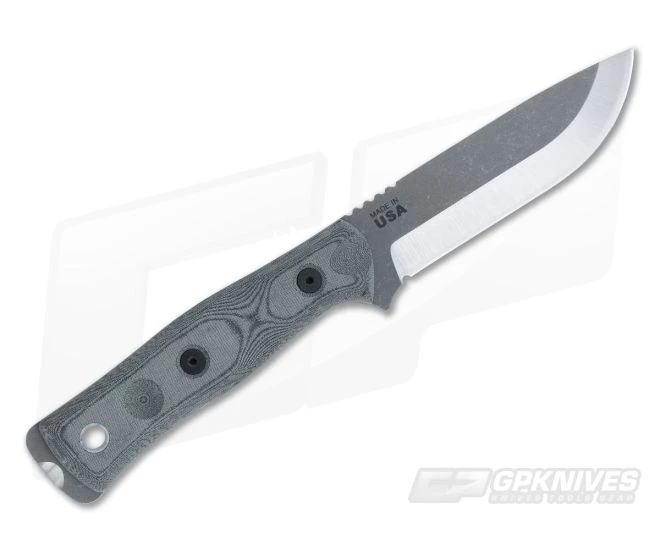TOPS B.O.B. Fieldcraft Knife Black Micarta Tumble Finish - Image 3
