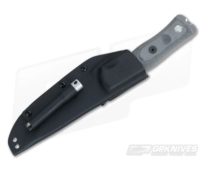 TOPS B.O.B. Fieldcraft Knife Black Micarta Tumble Finish - Image 2