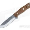 TOPS B.O.B. Fieldcraft Knife Brown Canvas Micarta Tumble Finish