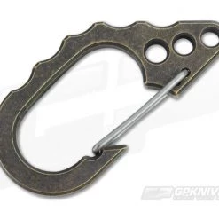 Tuff-Writer D22 Large Key Carabiner Aged Brass