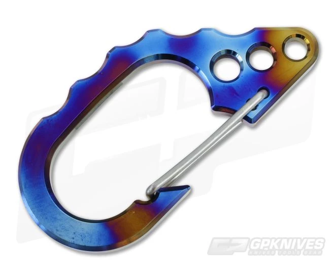 Tuff-Writer D22 Large Key Carabiner Flamed Titanium