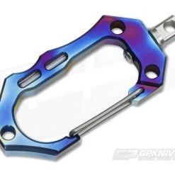 Tuff-Writer Flame Anodized Titanium Carabiner with SS Swivel