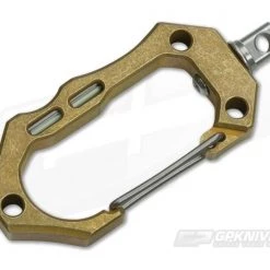 Tuff-Writer Tumbled Brass Carabiner with SS Swivel