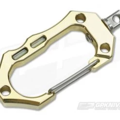 Tuff-Writer Polished Brass Carabiner with SS Swivel