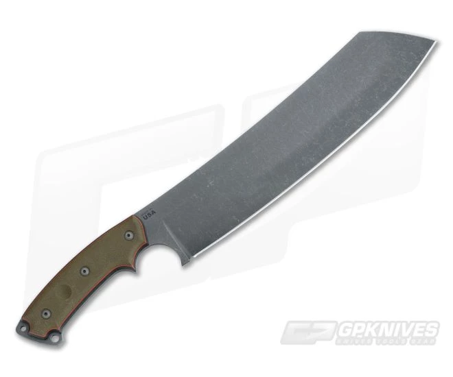 TOPS El Chete Chopper Midnight Bronze 1095 Canvas Micarta Spring Clip Fixed Blade ELCH-03 - Image 3