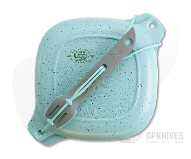 UCO Gear Five Piece Mess Kit Bamboo Elements Robin Egg