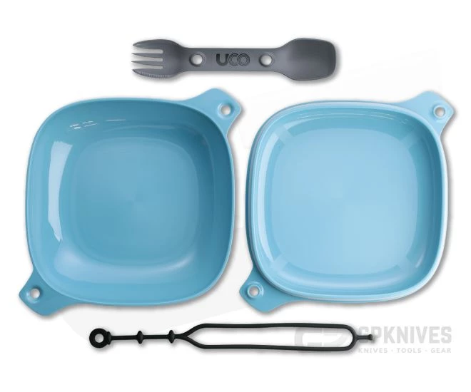 UCO Gear Four Piece Mess Kit Classic Blue and Gray - Image 2
