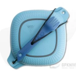 UCO Gear Six Piece Mess Kit w/ Switch Spork and Camp Cup Classic Blue