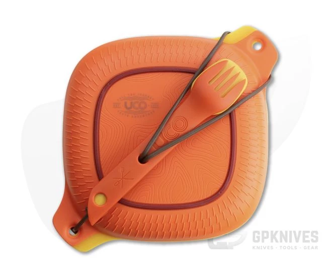 UCO Gear Six Piece Mess Kit w/ Switch Spork and Camp Cup Retro Sunrise
