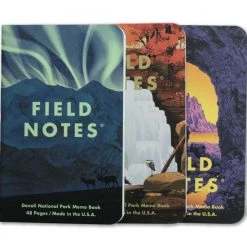 Field Notes National Parks | Denali, Cuyahoga Valley, Olympic Limited Graph Paper Memo Notebook 3 Pack FNC-43E