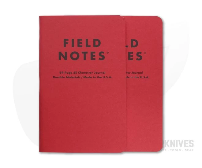 Field Notes 5E Character Journals Gaming Notebook 2 Pack FN-CJ
