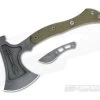 TOPS Hammer Hawk Tungsten 1075 Green Micarta Tactical Tomahawk with Backup Knife HAMH-04