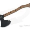 TOPS Knives High Impact Axe Black 1075 Tan Canvas Micarta Camp Axe