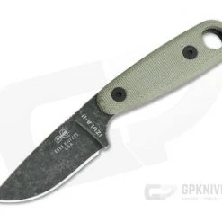 ESEE Izula II Black Oxide Fixed Blade Micarta Neck Knife