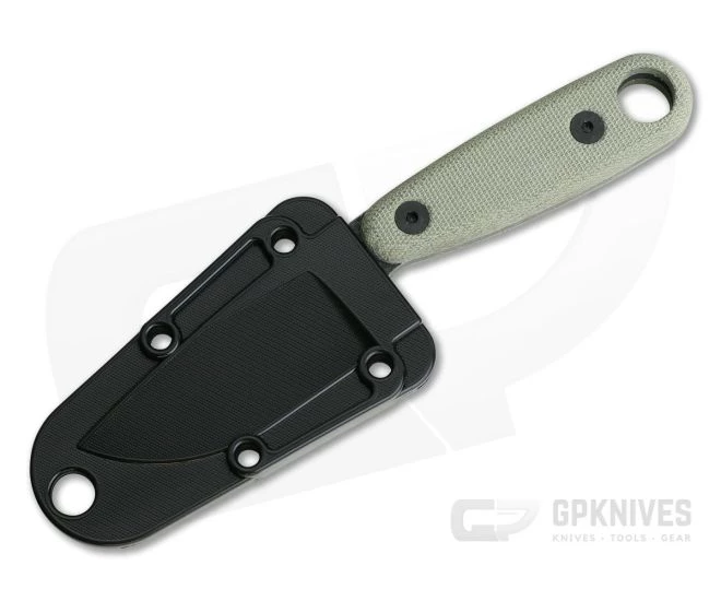 ESEE Izula II Black Oxide Fixed Blade Micarta Neck Knife - Image 2
