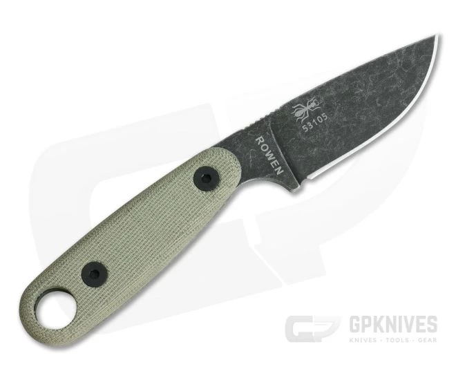ESEE Izula II Black Oxide Fixed Blade Micarta Neck Knife - Image 3