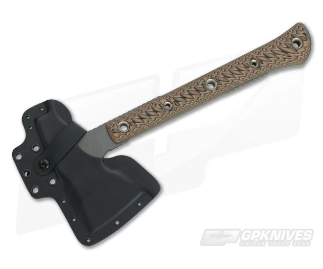 RMJ Tactical Jenny Wren Hammer Pole Hyena Brown 80CrV2 Tomahawk - Image 2