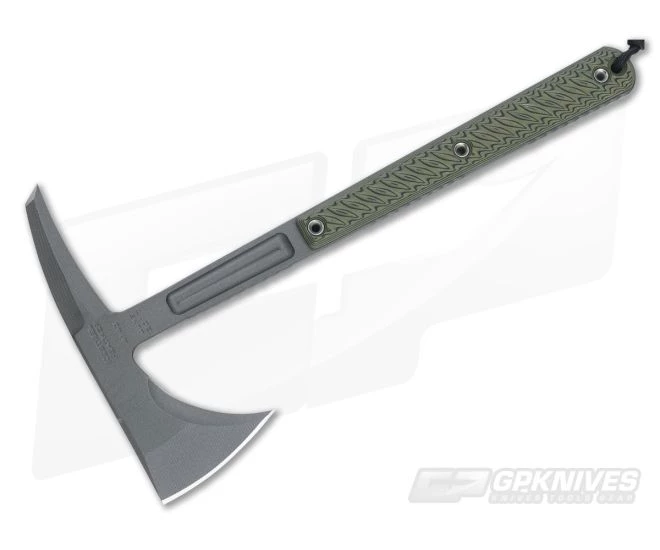 RMJ Tactical Kestrel Feather Dirty Olive 4140 Tomahawk