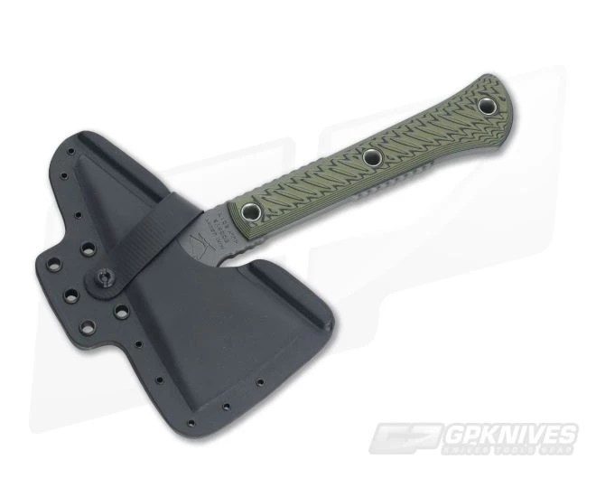 RMJ Tactical Mini Jenny Dirty Olive 80CrV2 Tomahawk - Image 2