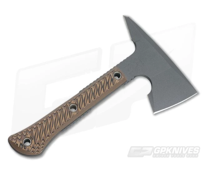 RMJ Tactical Mini Jenny Hyena Brown 80CrV2 Tomahawk - Image 3
