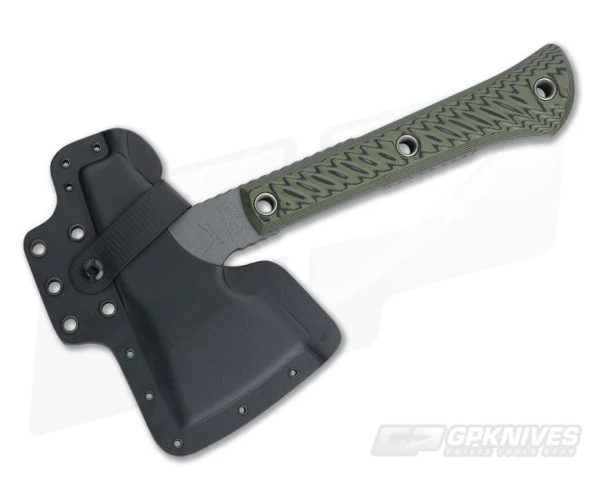 RMJ Tactical Mini Jenny Hammer Pole Dirty Olive 80CrV2 Tomahawk - Image 2