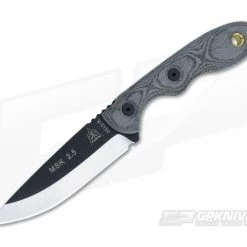 TOPS Knives Mini Scandi Knife 2.5 Black Linen Micarta