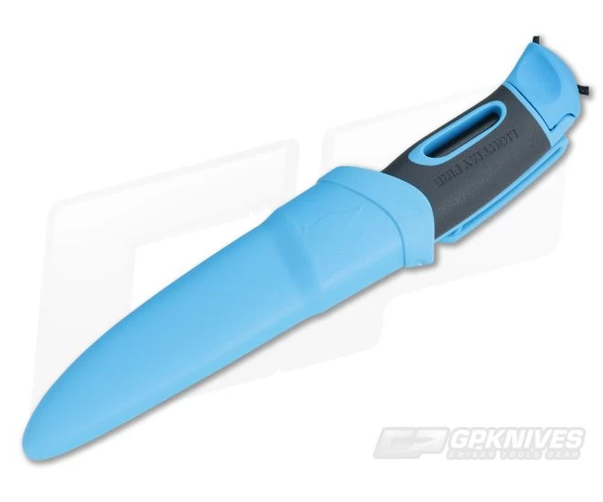 Light My Fire Mora FireKnife with Integral FireSteel Cyan - Image 2