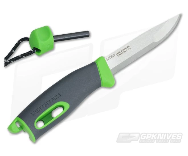 Light My Fire Mora FireKnife with Integral FireSteel Green - Image 3