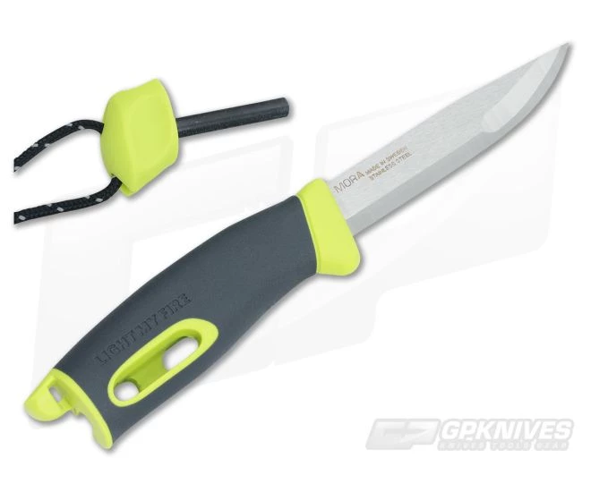 Light My Fire Mora FireKnife with Integral FireSteel Lime - Image 3
