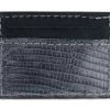 Yoder Leather Company Gray Lizard Clip Wallet