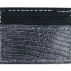 Yoder Leather Company Gray Lizard Clip Wallet