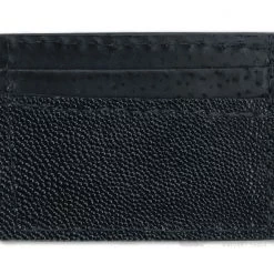 Yoder Leather Company Black Stingray Clip Wallet