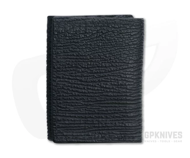 Yoder Leather Company Black Shark Trifold Wallet