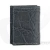 Yoder Leather Company Gray Elephant Trifold Wallet