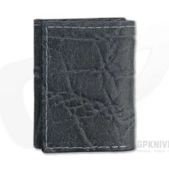 Yoder Leather Company Gray Elephant Trifold Wallet