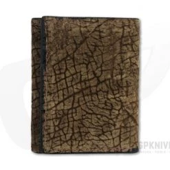 Yoder Leather Company Tan Hippo Trifold Wallet