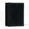 Yoder Leather Company Black Hippo Trifold Wallet