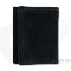 Yoder Leather Company Black Hippo Trifold Wallet