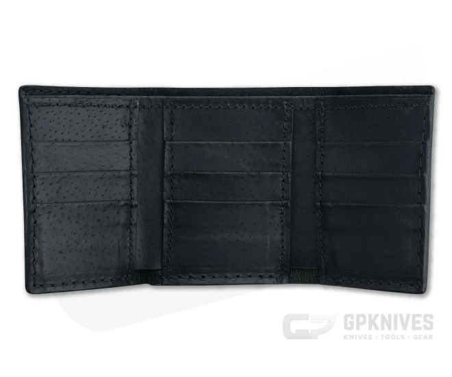 Yoder Leather Company Black Alligator Trifold Wallet - Image 2