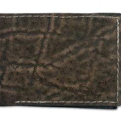 Yoder Leather Company Treebark Elephant Regular ID Window Bifold Wallet